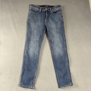 DU/ER Jeans Men’s Size 33X30 Blue L2X Slim Fit Straight Stretch Workwear Denim